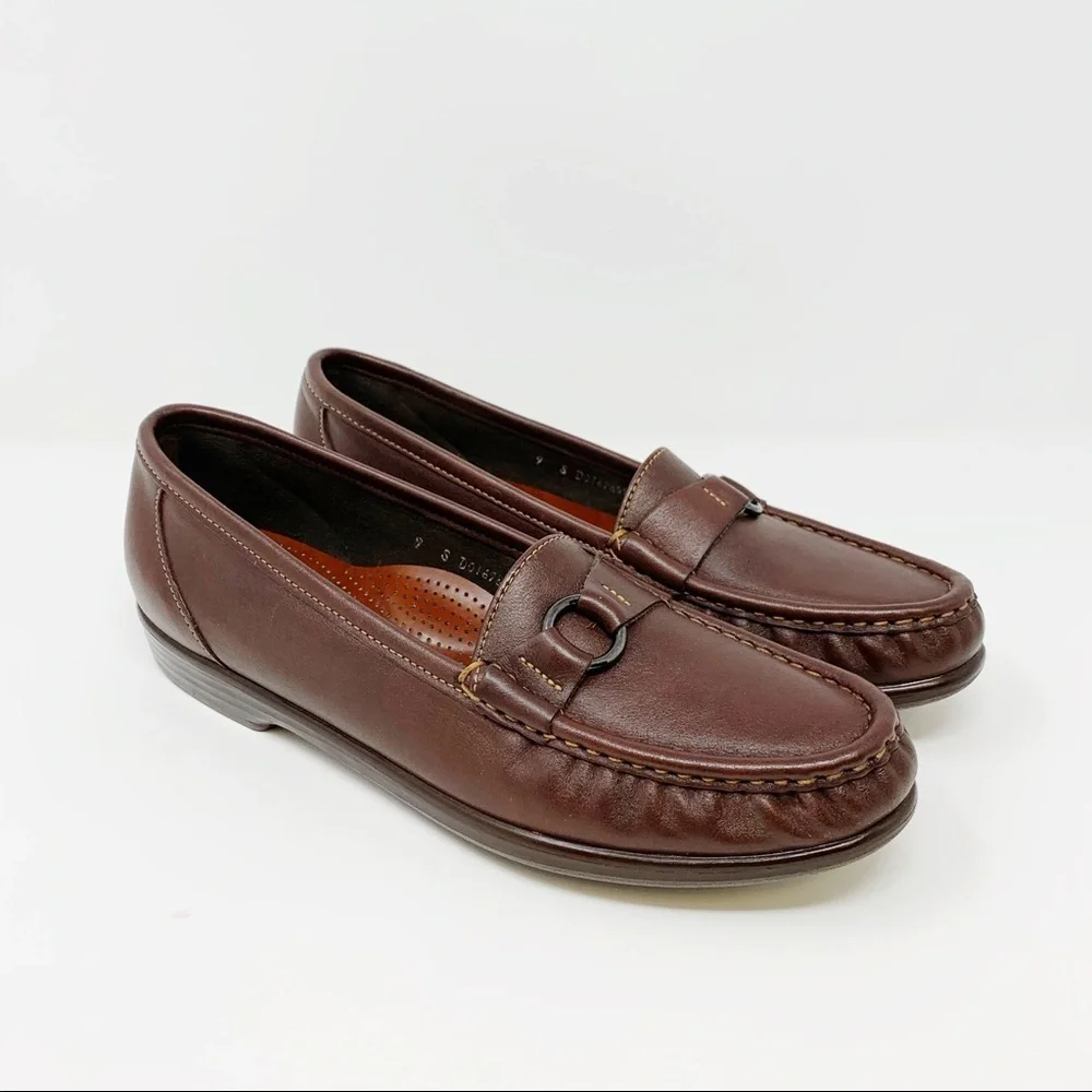 SAS Tripad Comdort Bed Brown Slip On Loafers Shoes